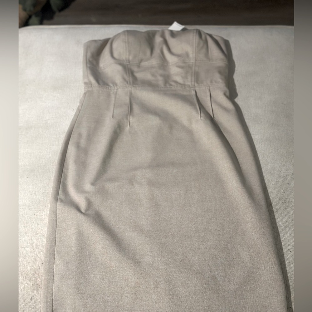 NWT Banana Republic Strapless Dress in Tan
